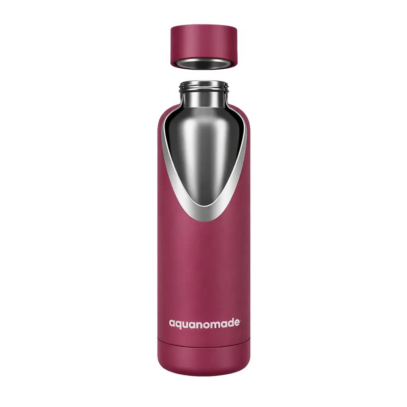 gourde-bordeaux-mat-750ml-bouchon-silicone-etanche-aquanomade